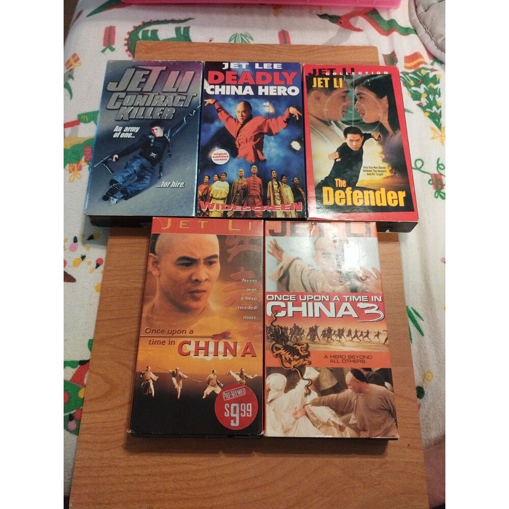 Jet Li Martial Action Movies VHS Lot of 5 - See Description.